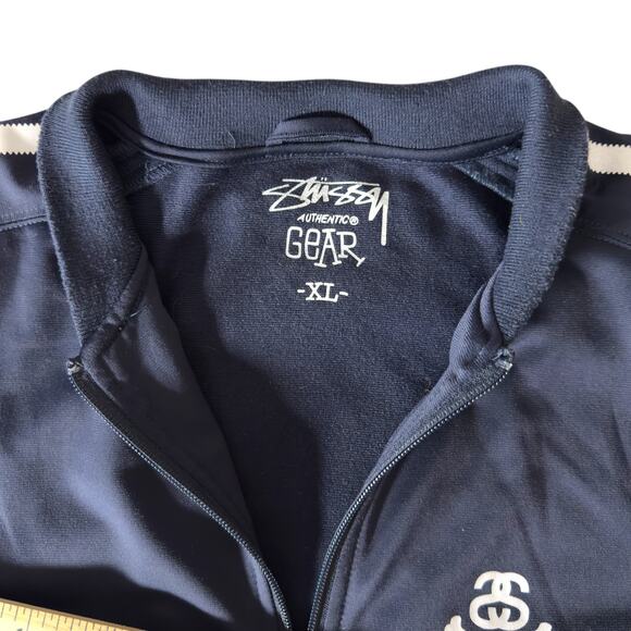 Stussy Vintage 90’s Skull & Bones Track Jacket Men’s XL - Skater Streetwear Punk - Picture 4 of 14